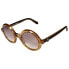 Очки MONCLER Orbit Sunglasses Shiny Beige / Brown Mirror - фото #2