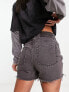 Reclaimed Vintage denim mom shorts in washed black 44 - фото #7