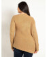 ფოტო #3 პროდუქტის Plus Size Asym Detail Sweater