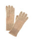 Фото #1 товара Hannah Rose Honeycomb Cashmere Gloves Women's Brown