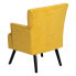 Фото #8 товара Кресло 63 x 50 x 83 cm Синтетическая ткань Деревянный Жёлтый