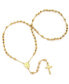 ფოტო #1 პროდუქტის Women's 18K Gold Plated Rosary Necklace