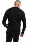 Фото #4 товара ONLY & SONS oversized knit jumper in black