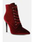 Фото #2 товара Women's bornsta velvet high heeled velvet boots