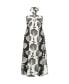 ფოტო #3 პროდუქტის Plus Size Peta Border Print Maxi Dress