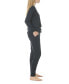 ფოტო #3 პროდუქტის Women's Hacci Long Sleeve Pajama Set