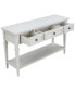 Classic Retro Style Console Table With Three Top Drawers And Open Style Bottom Shelf