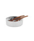 Nambe Nest Chillable 9.5" Round 3 Piece Salad Set with Servers