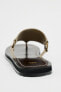 Фото #10 товара Кожаные сандалии с кольцами ZARA
