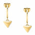 Timeless Gold Plated Trilliant SAWY13 Drop Earrings