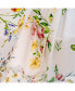 Women's Floral Print Twisted Cutout Maxi Beach Dress