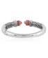 ფოტო #2 პროდუქტის Sterling Silver Rhodochrosite Gemstone Hinged Cuff Bracelet Size Medium