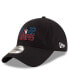 Men's Black Philadelphia 76ers 2022 NBA Playoffs Bubble Letter 9TWENTY Adjustable Hat