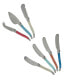 Фото #1 товара Laguiole Coral and Turquoise Cheese Knife and Spreader Set, 7 Piece