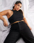 Фото #2 товара ASOS DESIGN Curve mid rise '90's' straight leg jeans in black