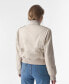 Фото #3 товара Women's Genuine Leather Bomber Jacket, Beige Nappa