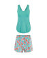 Фото #4 товара Women's Balenda Pajama Tank And Shorts Set