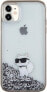 Фото #3 товара Karl Lagerfeld Karl Lagerfeld KLHCN61LKCNSK iPhone 11 / Xr 6.1" transparent hardcase Liquid Glitter Choupette