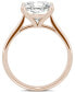 ფოტო #6 პროდუქტის Moissanite Cushion Solitaire Ring (3-1/3 ct. tw.) in 14k White, Yellow or Rose Gold