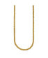 Polished Yellow IP-plated Spiga 4mm Chain Necklace