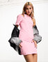 Фото #4 товара Calvin Klein Jeans cutout mini dress in pink - exclusive to ASOS