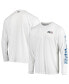 Фото #1 товара Men's White Los Angeles Dodgers Americana Terminal Tackle Omni-Shade Raglan Long Sleeve T-shirt