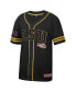 Фото #2 товара Men's Black LSU Tigers Free Spirited Mesh Button-Up Baseball Jersey