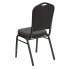 Фото #2 товара Hercules Series Crown Back Stacking Banquet Chair In Gray Fabric - Silver Vein Frame