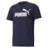 Фото #1 товара Puma Essentials Logo Crew Neck Short Sleeve T-Shirt Mens Blue Casual Tops 586449