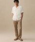 ფოტო #3 პროდუქტის Men's Bowling Collar Linen Shirt