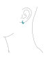 ფოტო #6 პროდუქტის Medium Enhanced Gemstone Red Orange Coral Blue Turquoise Pink Jade Black Onyx Round Tube Hoop Earrings Western Jewelry Sterling Silver .75 In Diameter