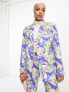 Фото #2 товара ASOS DESIGN floral suit dad blazer in blue