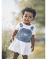 Baby Denim Eyelet Jumper Dress 3M