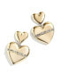 ფოტო #1 პროდუქტის Women's x Baublebar Gold-Tone Cincinnati Bengals Heart Statement Drop Earrings