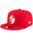 Men's Scarlet San Francisco 49ers Omaha Throwback 59FIFTY Fitted Hat