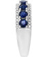 ფოტო #4 პროდუქტის Sapphire (1-1/3 ct. t.w.) & Diamond (1/3 ct. t.w.) Ring in 14k White Gold