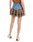 Фото #2 товара Mother The Fluff & Fold Mini Skirt Women's