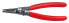 KNIPEX 49 31 A0 - Circlip pliers - Chromium-vanadium steel - Plastic - Red - 14 cm - 103 g