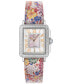 Women's Swiss Quartz Padova Floral White Leather Watch 30mm