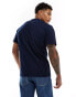 Lacoste t-shirt with croc in navy