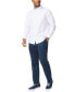 Фото #4 товара Men's Classic-Fit Long-Sleeve Stretch Stripe Poplin Shirt