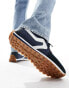 Levi's Stryder trainer in navy suede mix with logo