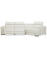 Фото #10 товара CLOSEOUT! Jenneth 3-Pc. Leather Sofa with 2 Power Motion Recliners and Cuddler, Created for Macy's