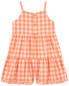 Фото #2 товара Toddler Gingham Poplin Romper 4T