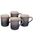 Фото #3 товара 14 oz. Stoneware Set of Four Coffee Mugs