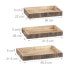 Фото #17 товара Mangoholz Tablett 3er Set