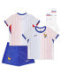 Фото #1 товара Футболка для малышей Nike preschool белая Франция национальная команда 2024 Away Replica Stadium Kit Set
