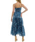 ფოტო #2 პროდუქტის Juniors' Tie-Bust Keyhole-Cutout Paisley-Print Maxi Dress