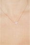 Pink Plated Silver Pray Necklace, Love CLHR3