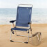 Beach Chair Aktive Navy Blue 47 x 108 x 59 cm (2 Units)